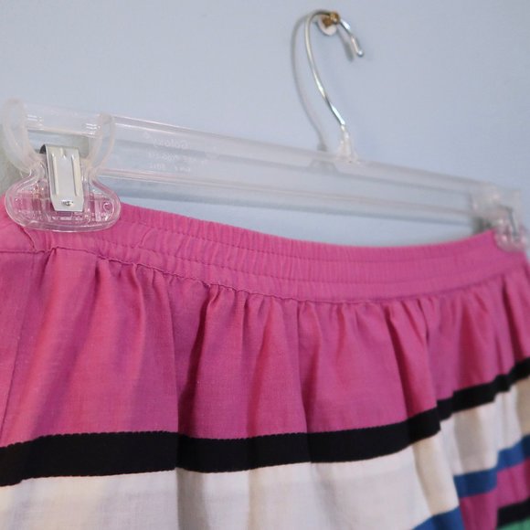 Vintage Patchwork Skirt Colorful Geometric Pattern - Picture 7 of 8